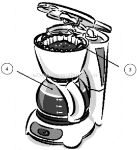 Page A Diagram and Parts List for TF5GTF  Mr Coffee Coffee Maker